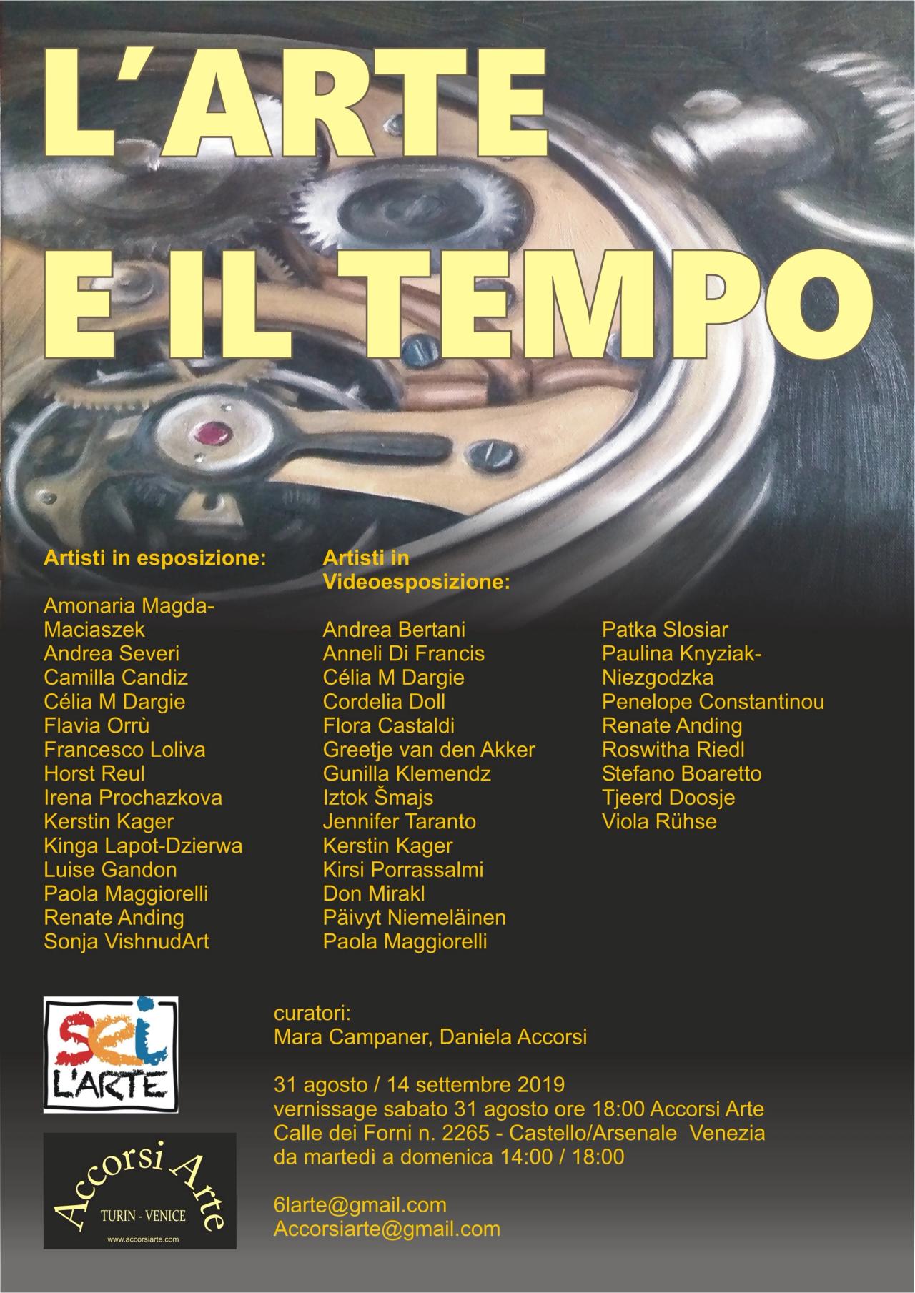 L'ARTE E IL TEMPO - VENEZIA 31 AGOSTO 2019