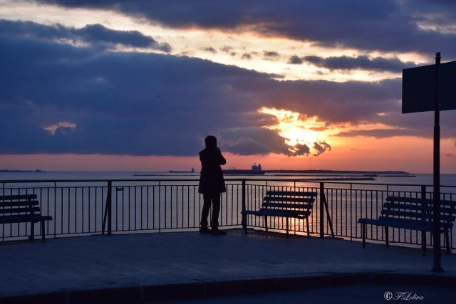 Tramonto sul golfo di Taranto