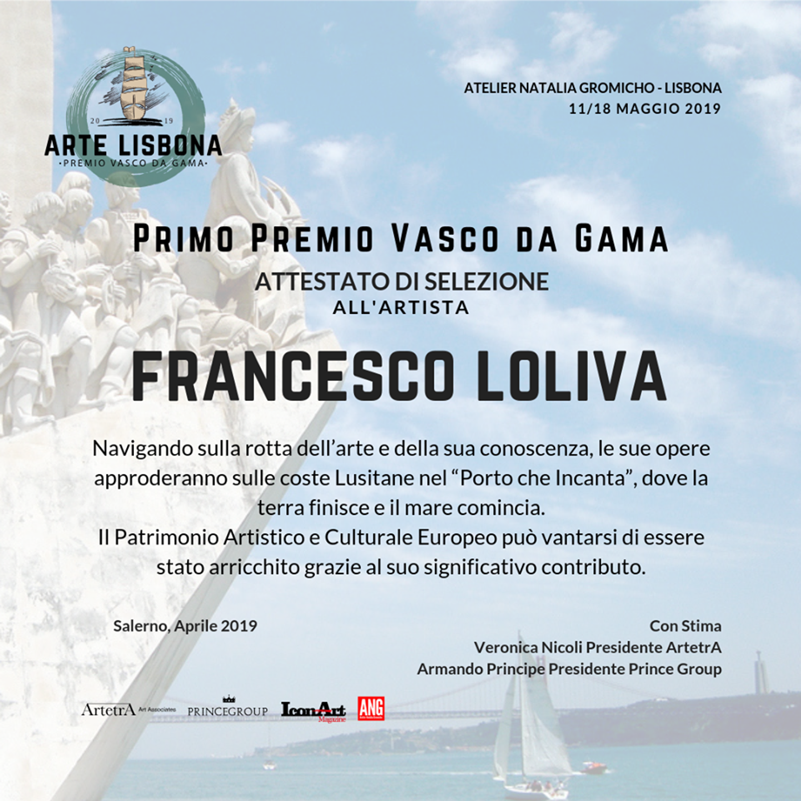 ARTE LISBONA 2019 Premio Vasco da Gama 11/18 Maggio — fotografia 1 di Francesco Loliva