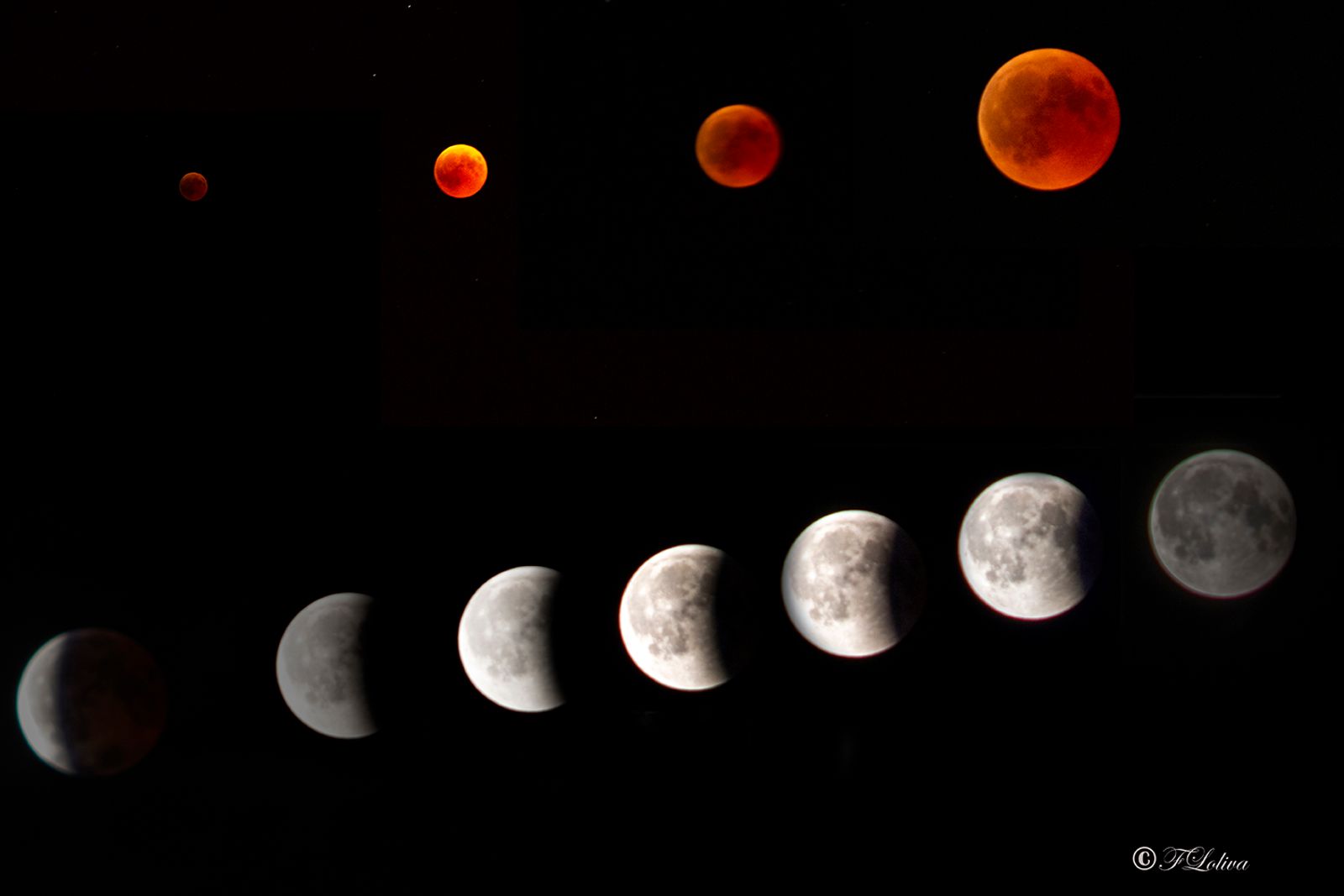 Eclissi totale di luna — fotografia 12 di Francesco Loliva