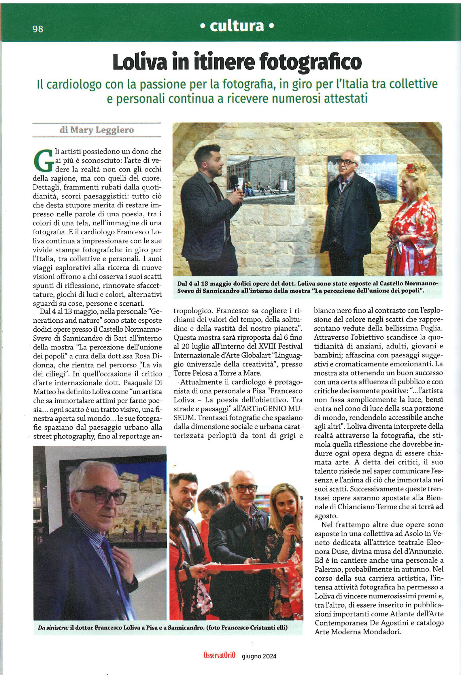 OSSERVATORIO GIUGNO 2024 — fotografia 1 di Francesco Loliva