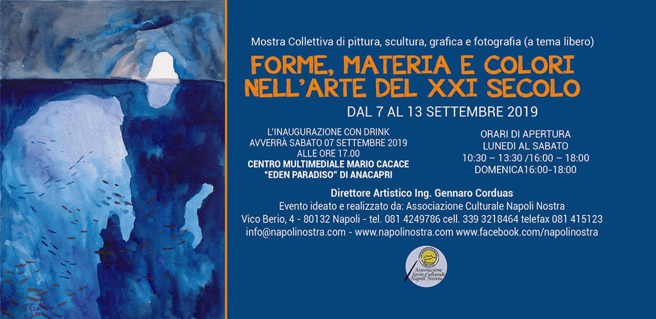 FORME, MATERIE E COLORI NELL'ARTE DEL XXI SECOLO - ANACAPRI