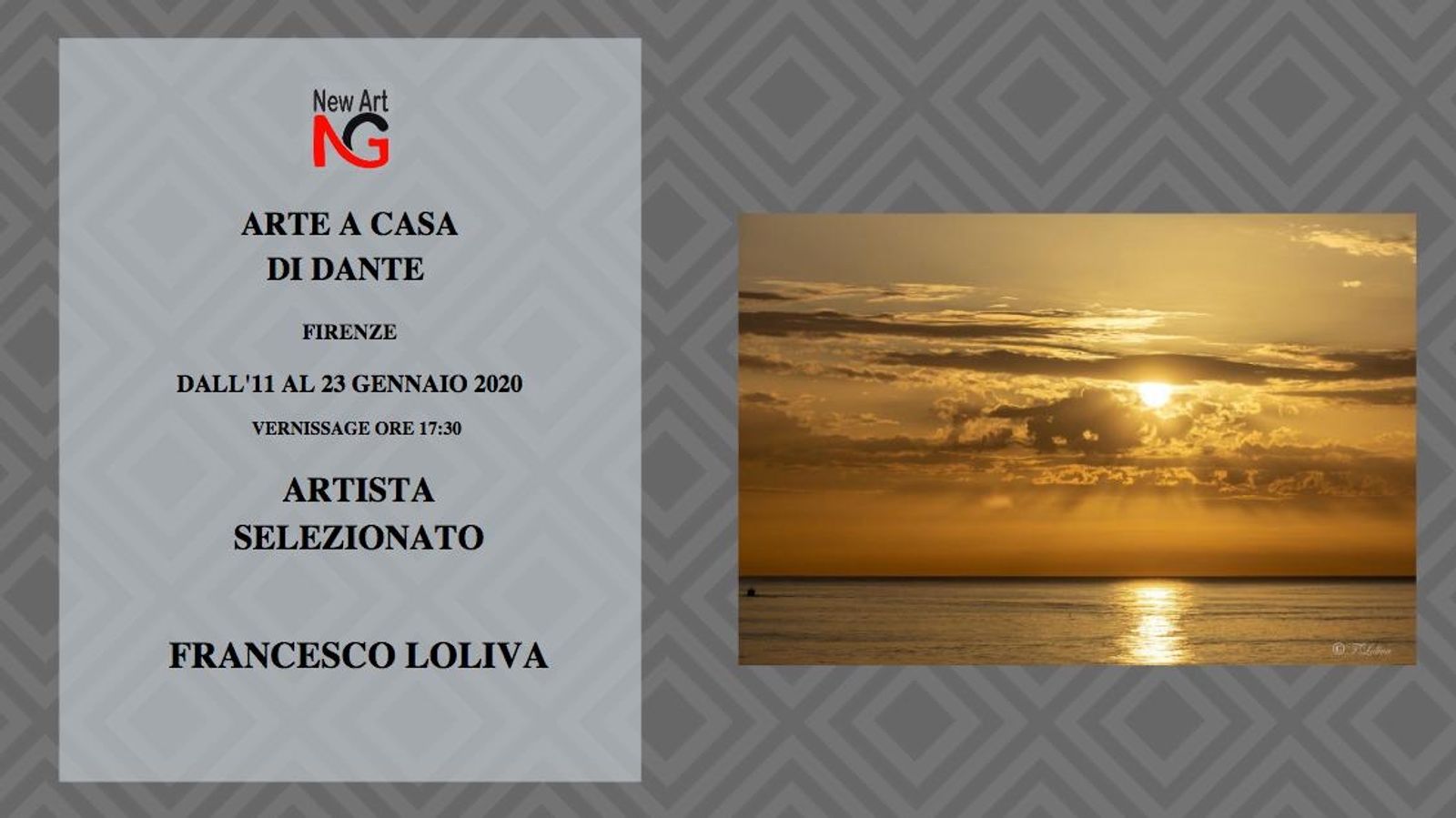ARTE A CASA DI DANTE -FIRENZE 11-23 GENNAIO 2019 — fotografia 2 di Francesco Loliva