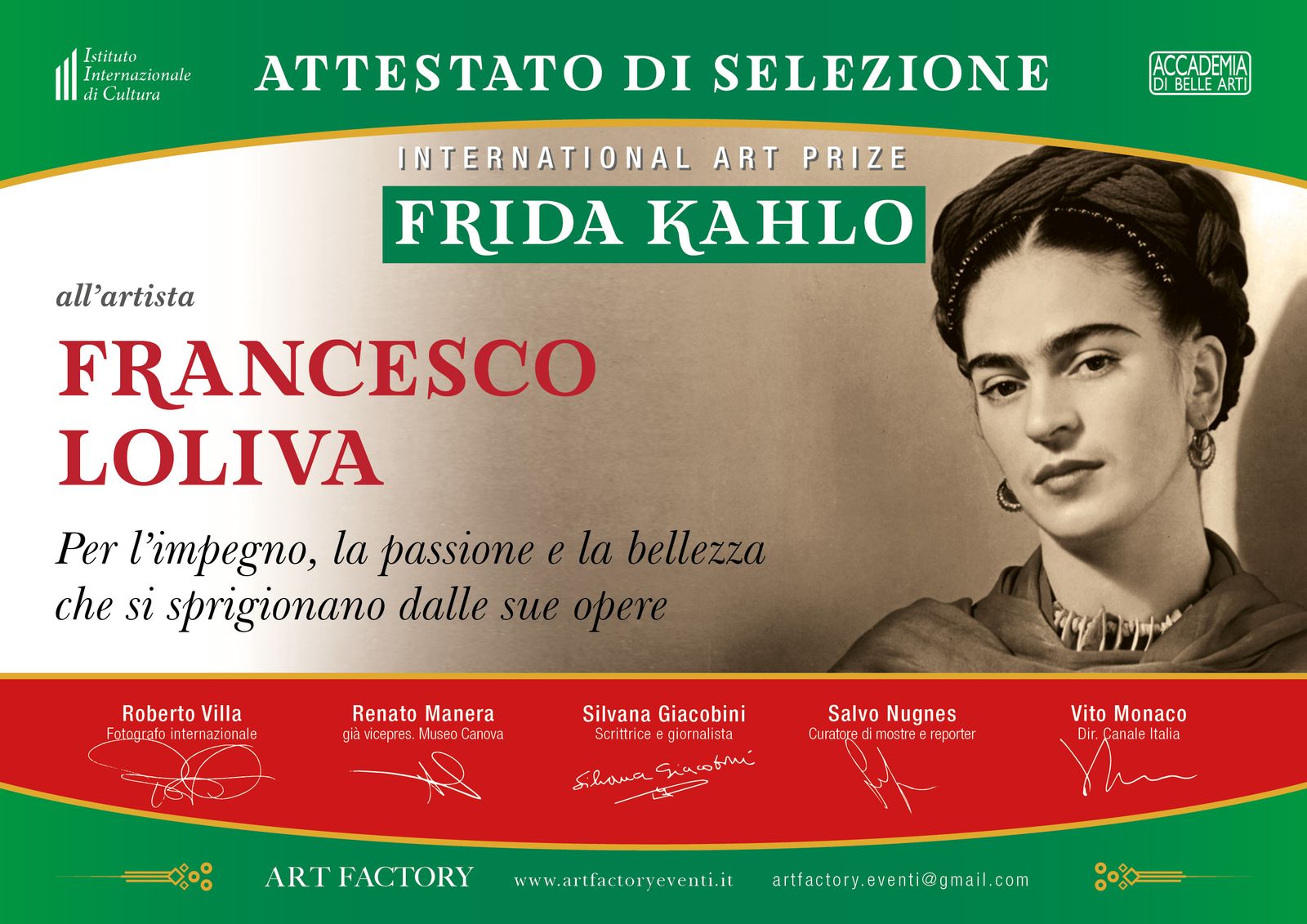 PREMIO FRIDA KAHLO - 2 novembre 2022 PALAZZO DELLE ARTI, BASSANO DEL GRAPPA — fotografia 3 di Francesco Loliva