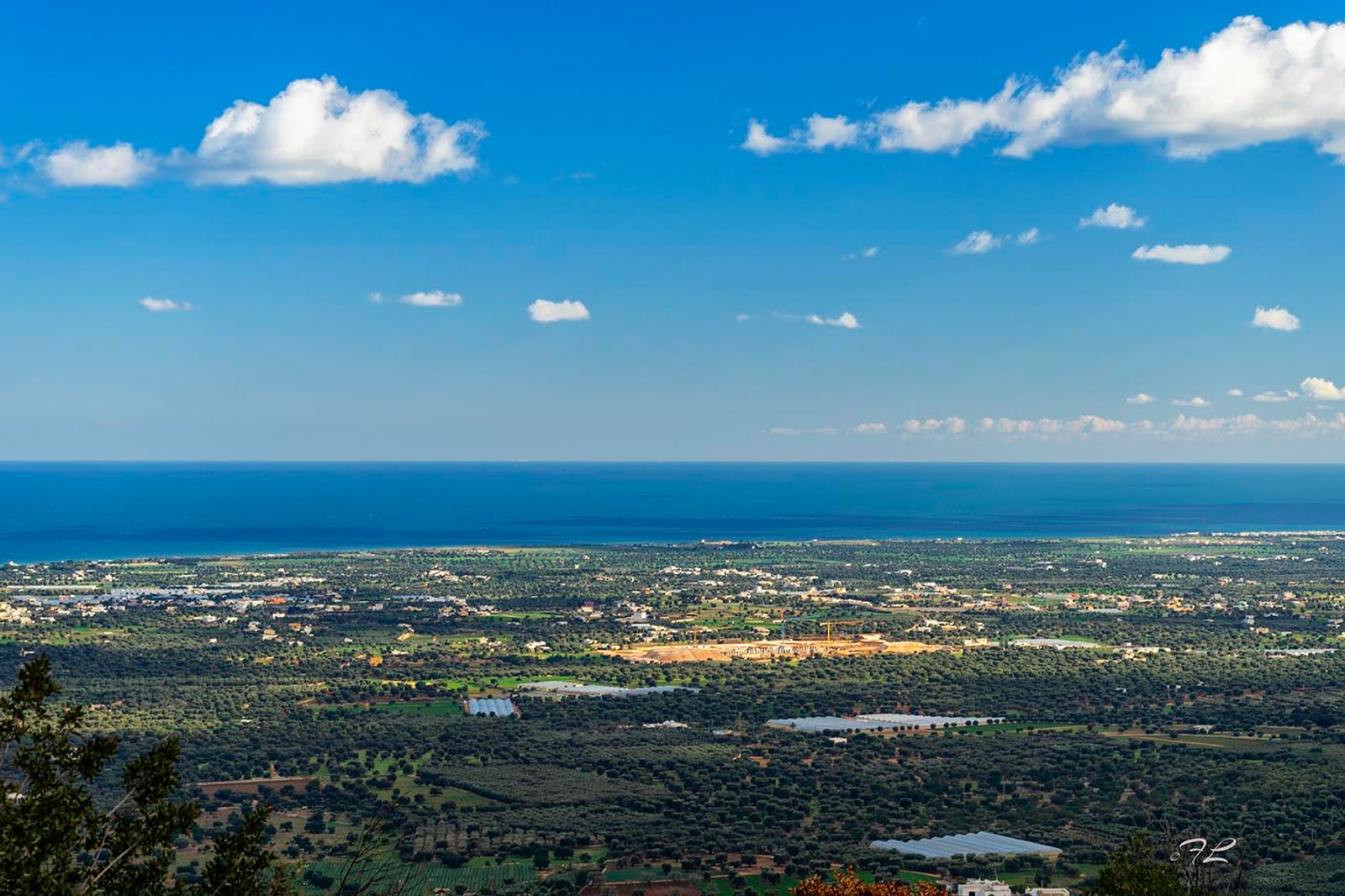 VEDUTA SU "LA PIANA DEGLI ULIVI" "La piana degli ulivi", delimitata dai comuni di Ostuni, Fasano, Monopoli e Carovigno…