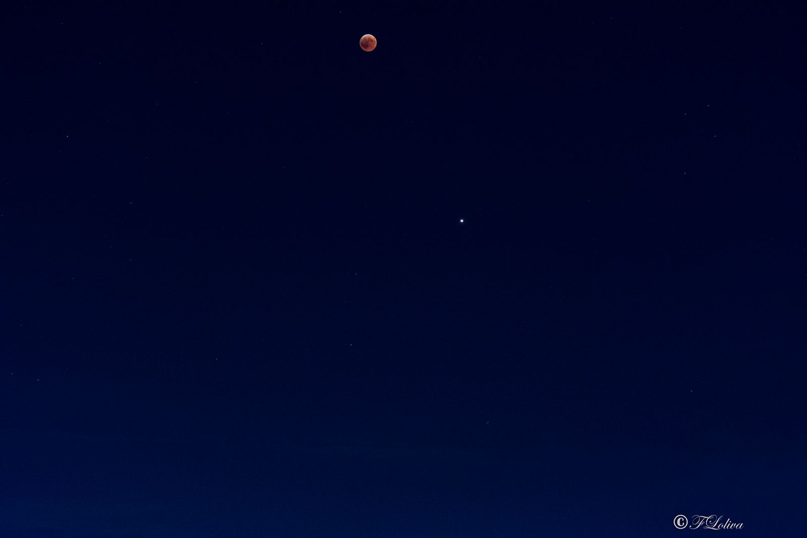 Eclissi totale di luna — fotografia 1 di Francesco Loliva