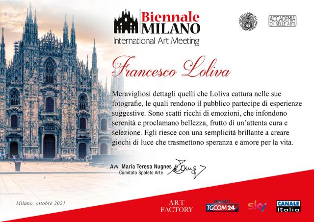 BIENNALE DI MILANO 2021