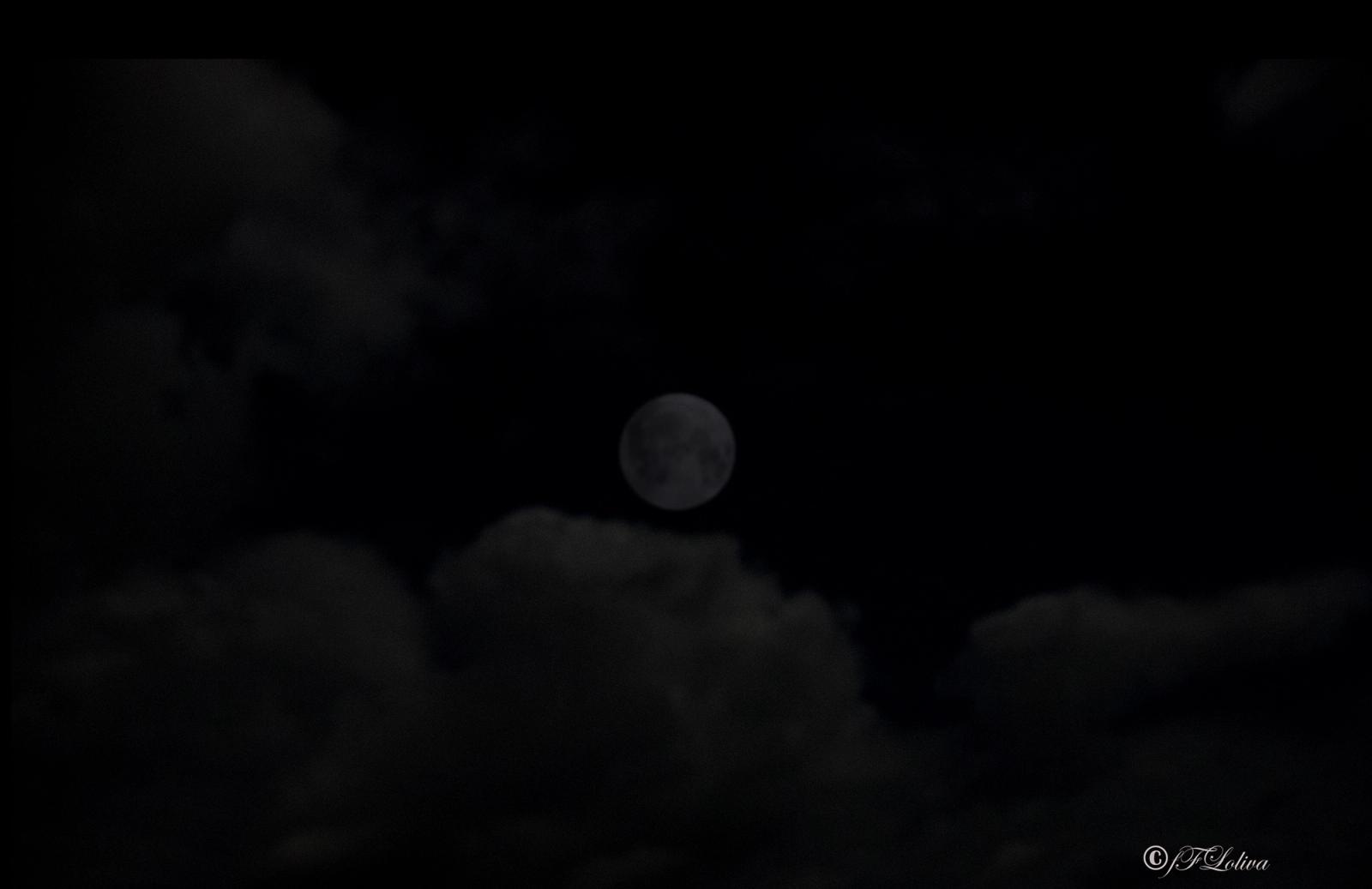 Luna piena tra le nuvole — fotografia 1 di Francesco Loliva