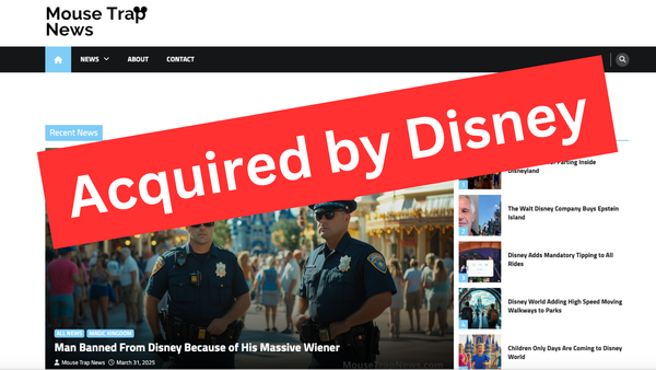 Mouse Trap News Acquired by Disney for $10 Million