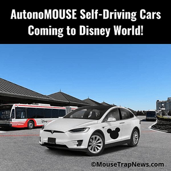 AutonoMOUSE Self-Driving Cars Coming to Disney World