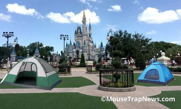 Camp Overnight on Main Street USA at Magic Kingdom