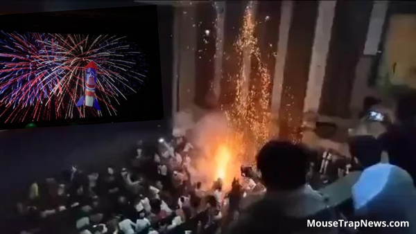 Fireworks Explode in the Middle of a Disney World Show