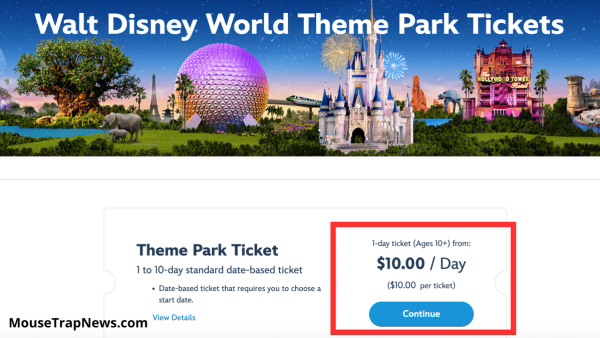 BREAKING: Disney World Annnounces a $10 Ticket