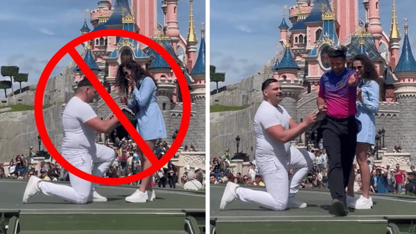 Disney Bans Proposals in Their Theme Parks