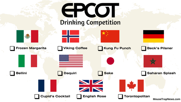 New Official Drinking Around the World Competition at EPCOT