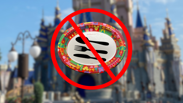 Disney World Eliminating All Plates and Utensils