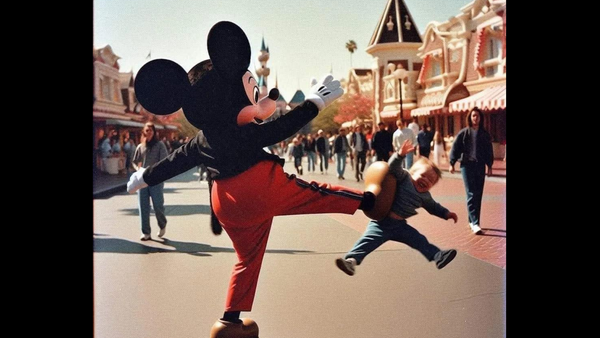 Mickey Mouse Kicked a Toddler Inside Disneyland