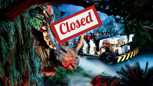 Cars Tractor Tipping Adventure Ride Replacing DINOSAUR