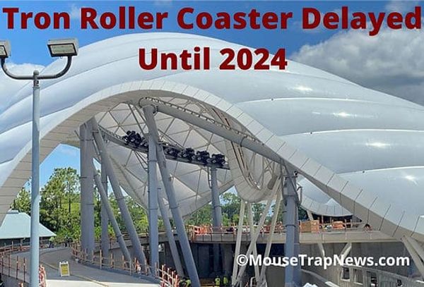 Tron Lightcycle Roller Coaster Opening Delayed Until 2024
