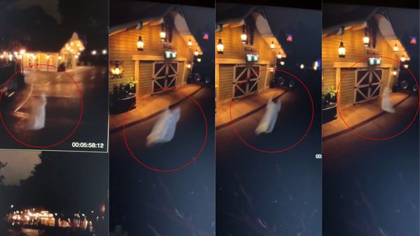 Scary Ghost Caught on Disneyland Security Cameras