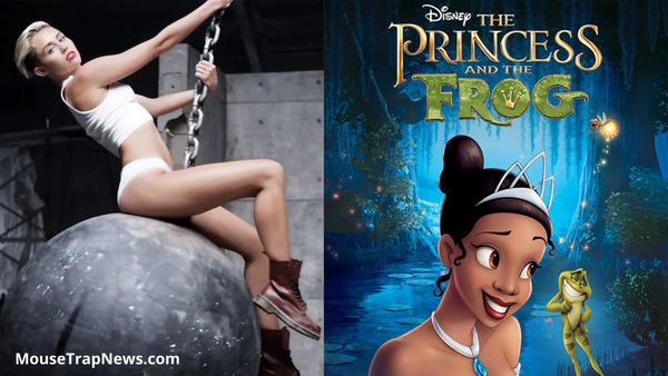 Miley Cyrus as White Tiana in New Princess and The Frog