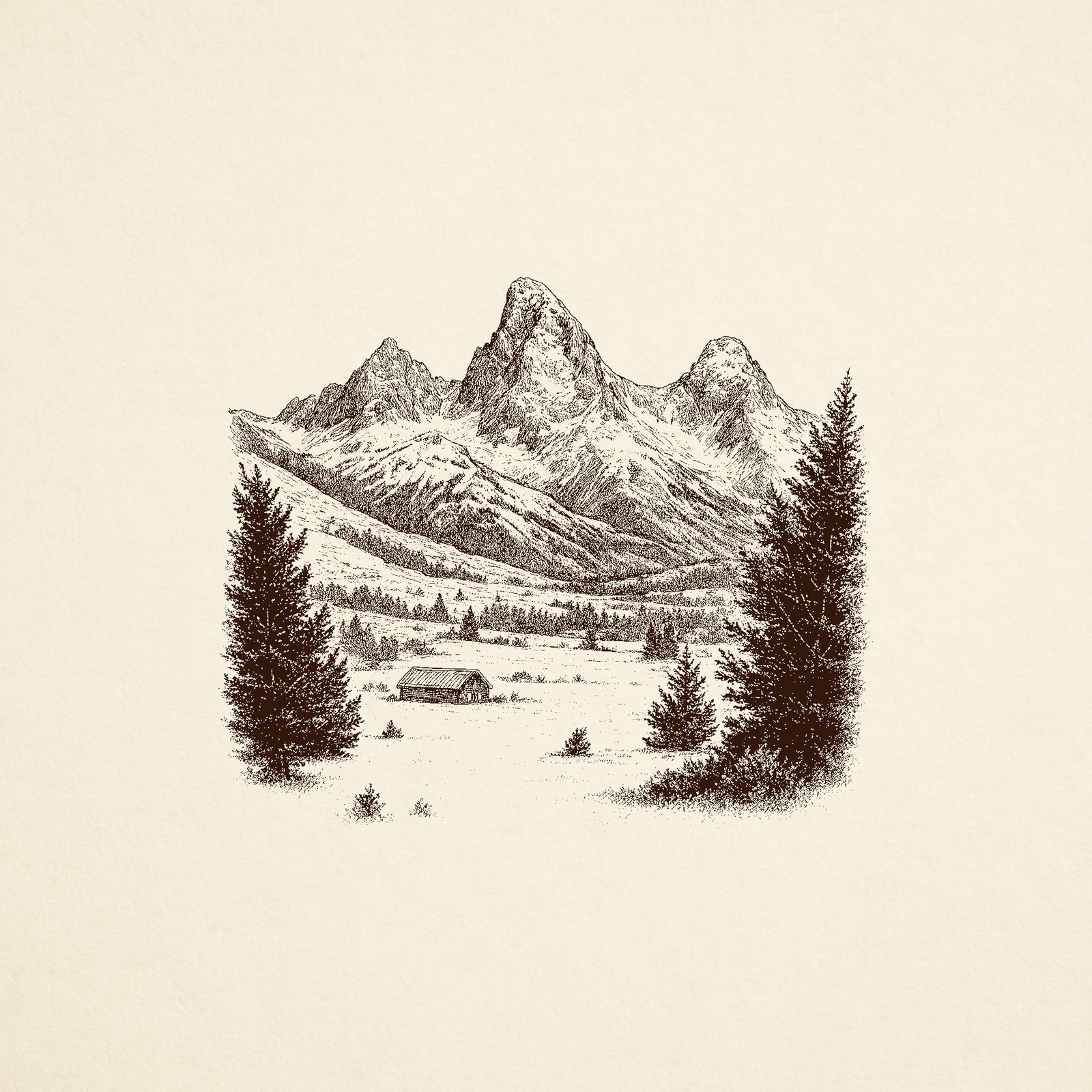 Postcards, illustrations, and lithographs from the 1800s and 1900s West were incorporated into our brand look and feel.