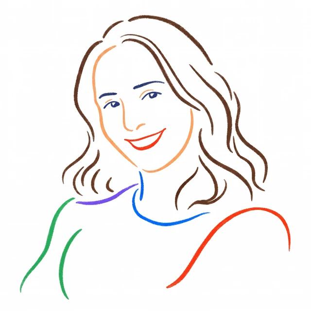 Line drawing of Nicole Fernandez