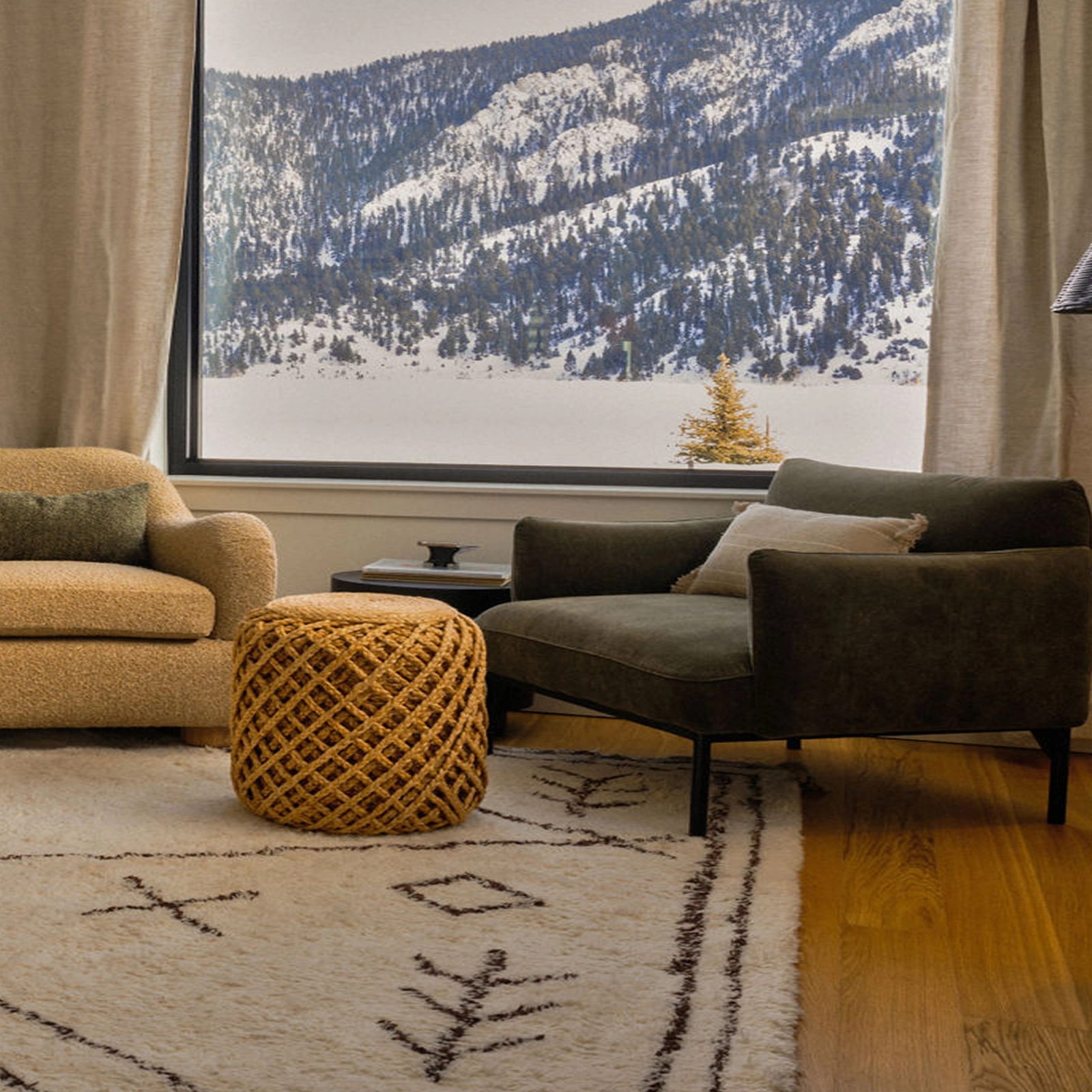 The seasons are distinct, and we needed natural colors to work across each.