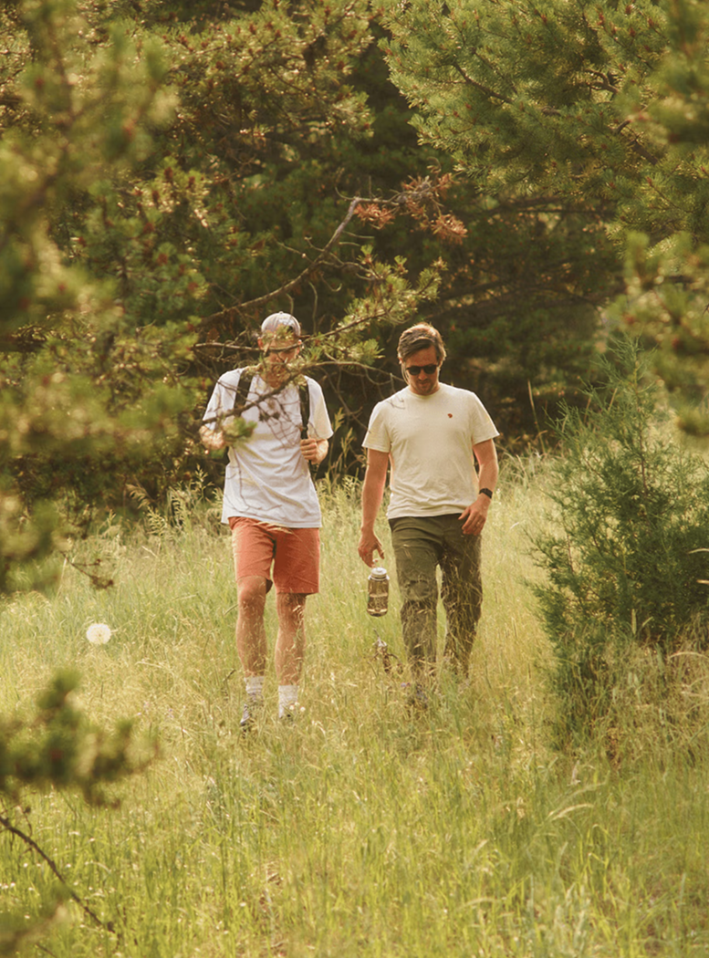 One of the rooms, and myself (Emmett) walking the property with one of the founders (Albert).
