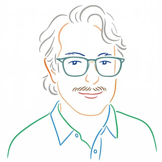 Line drawing of Elliot Robinson