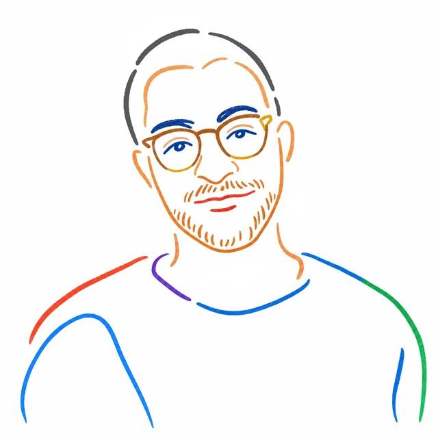 Line drawing of Jamal Jean-Tobias