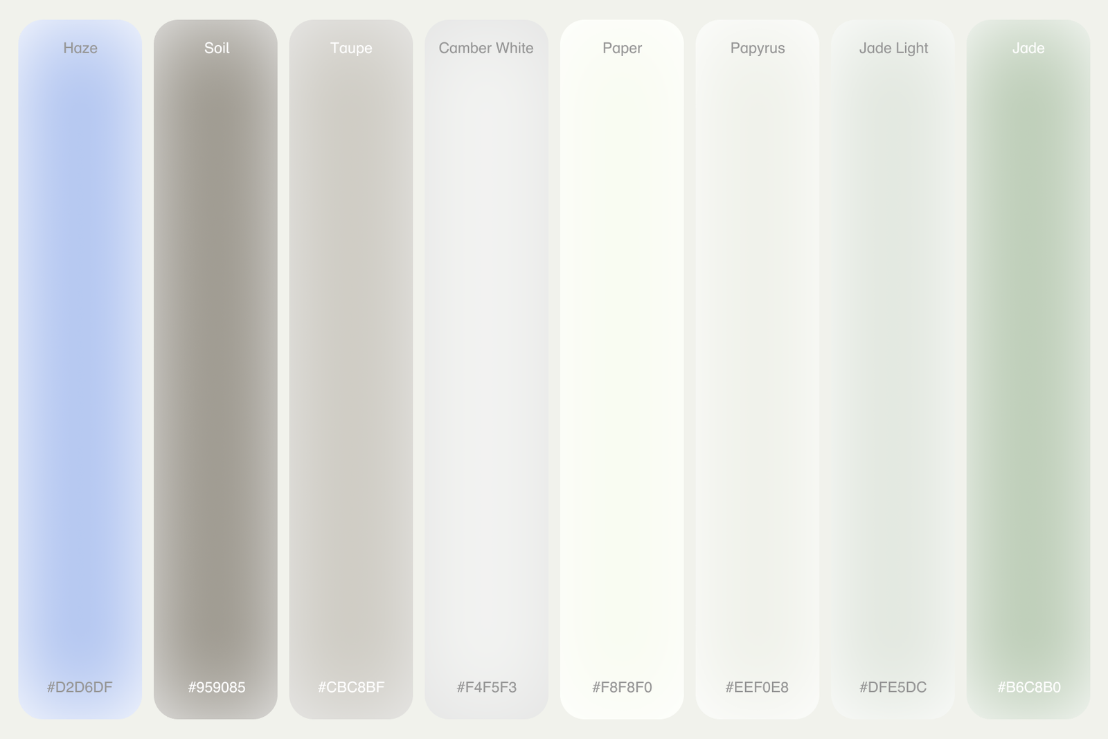 Inspired by the James Turrell, we build a library of colors and tones to ease and calm our users.