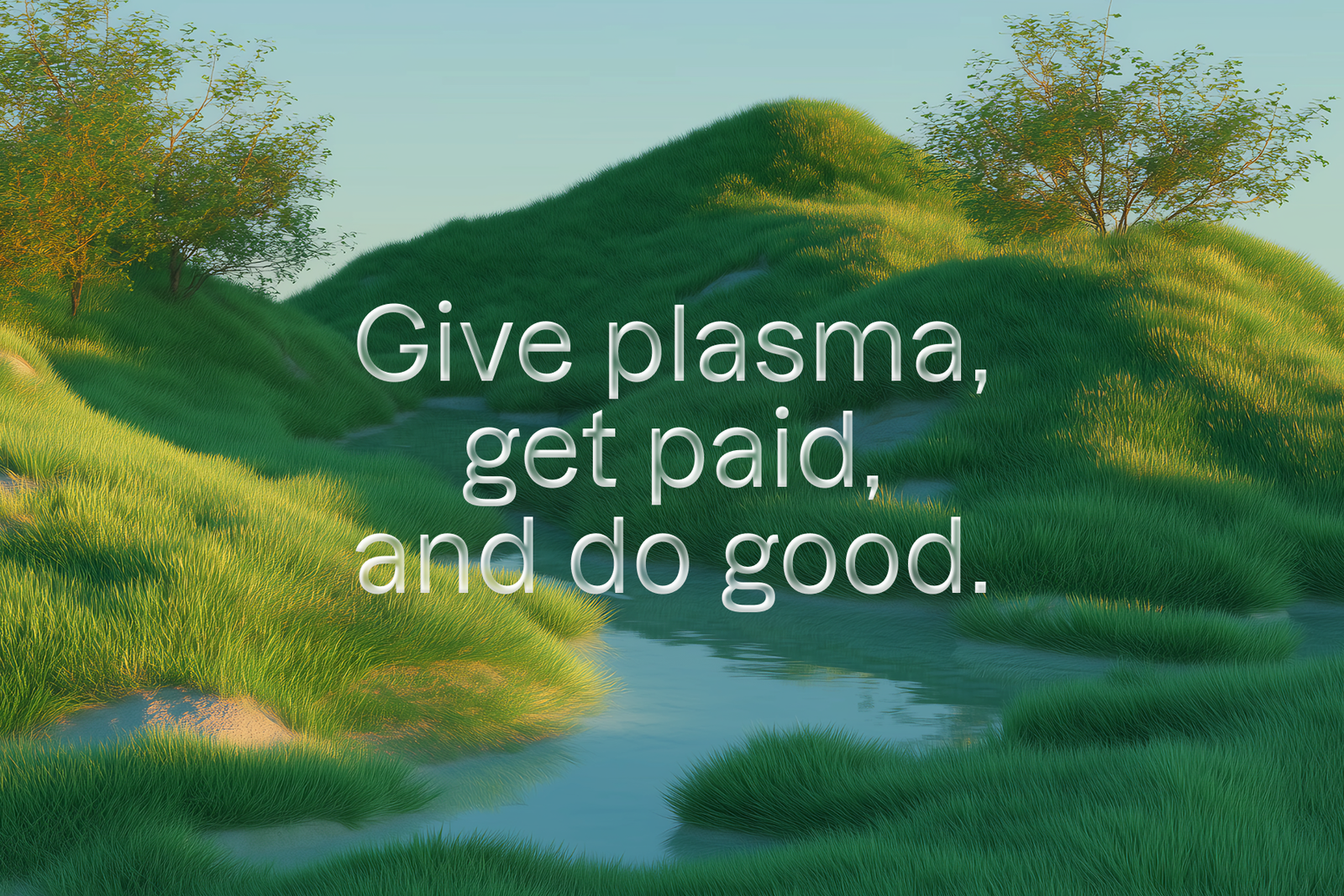 Plasma donation is a way for many Americans to earn money, while providing an invaluable resource for many in need locally, and abroad. We wanted to create a world that shared that sentiment..