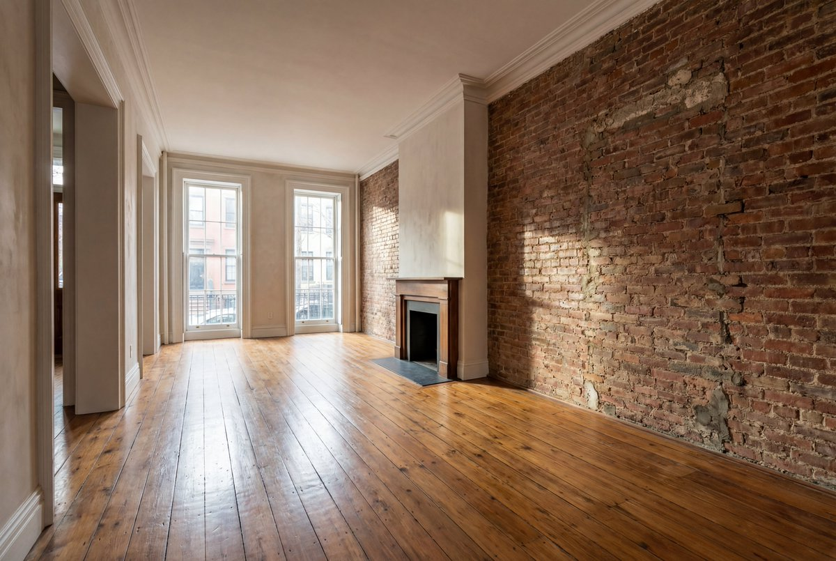 Here's one view of of our final selected brownstone.