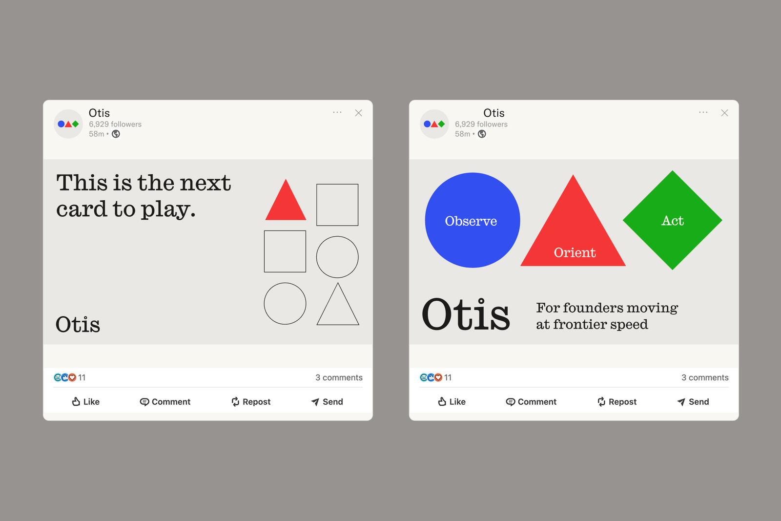 Social examples, static.