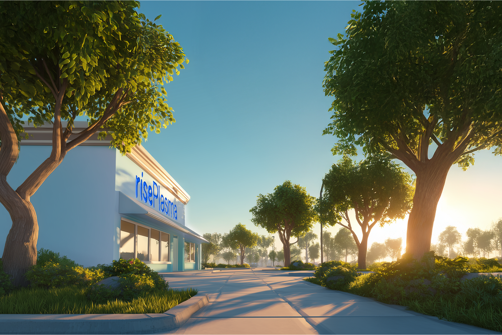 Lastly, we took architectural renders of the different stores and their locations to create representations of them, in our branded world.
