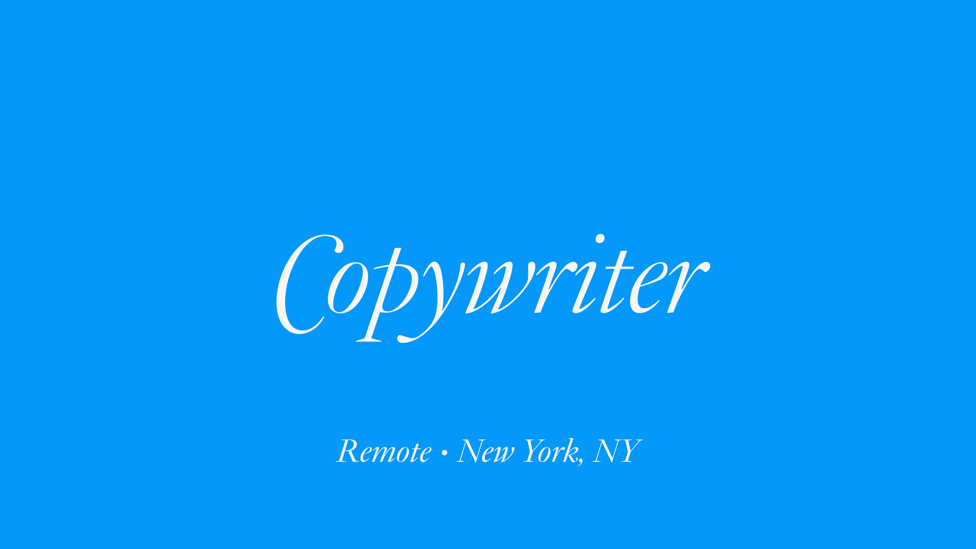 Copywriter