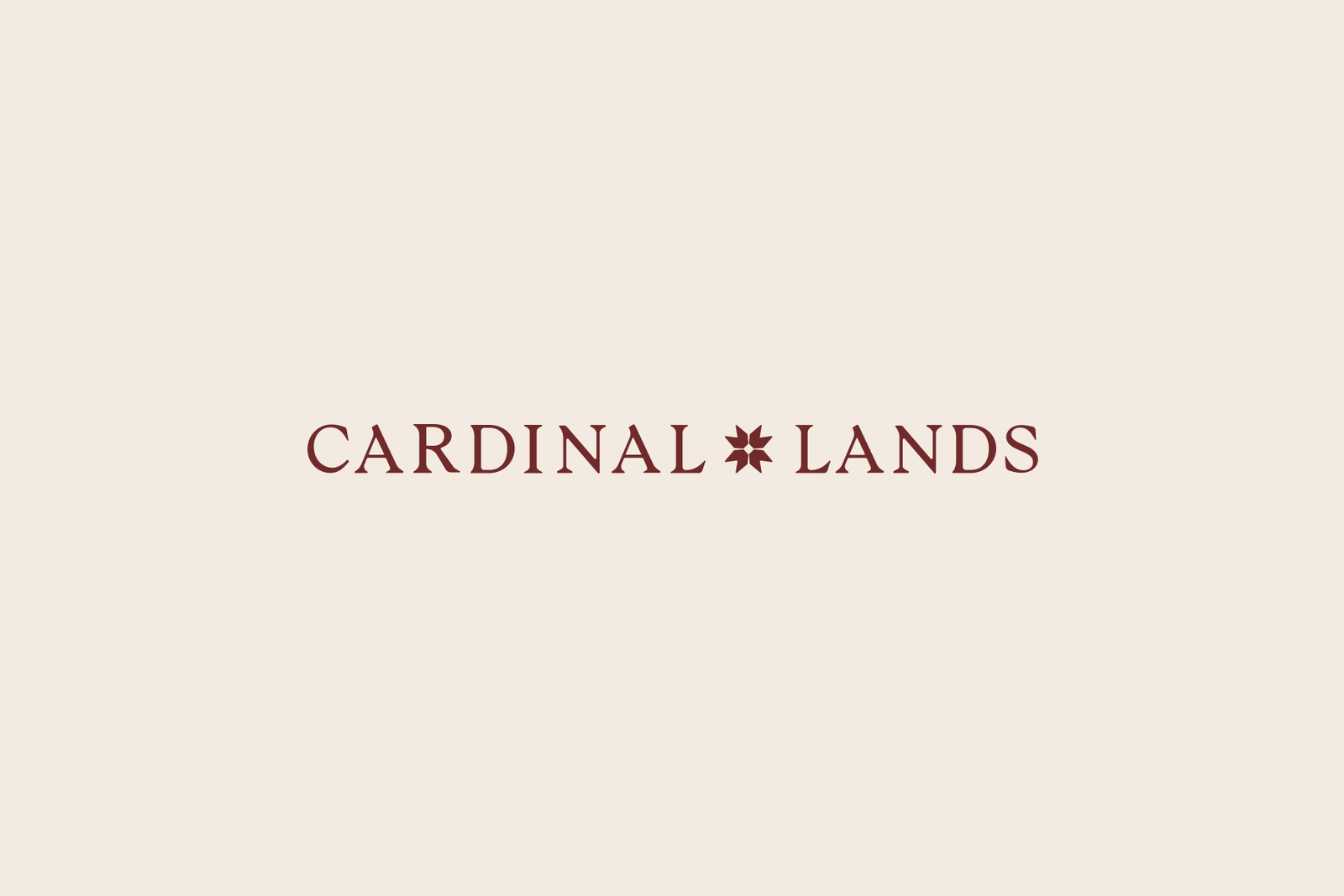 The Cardinal Lands name, wordmark, and brand were carefully crafted while working at the actual spaces.