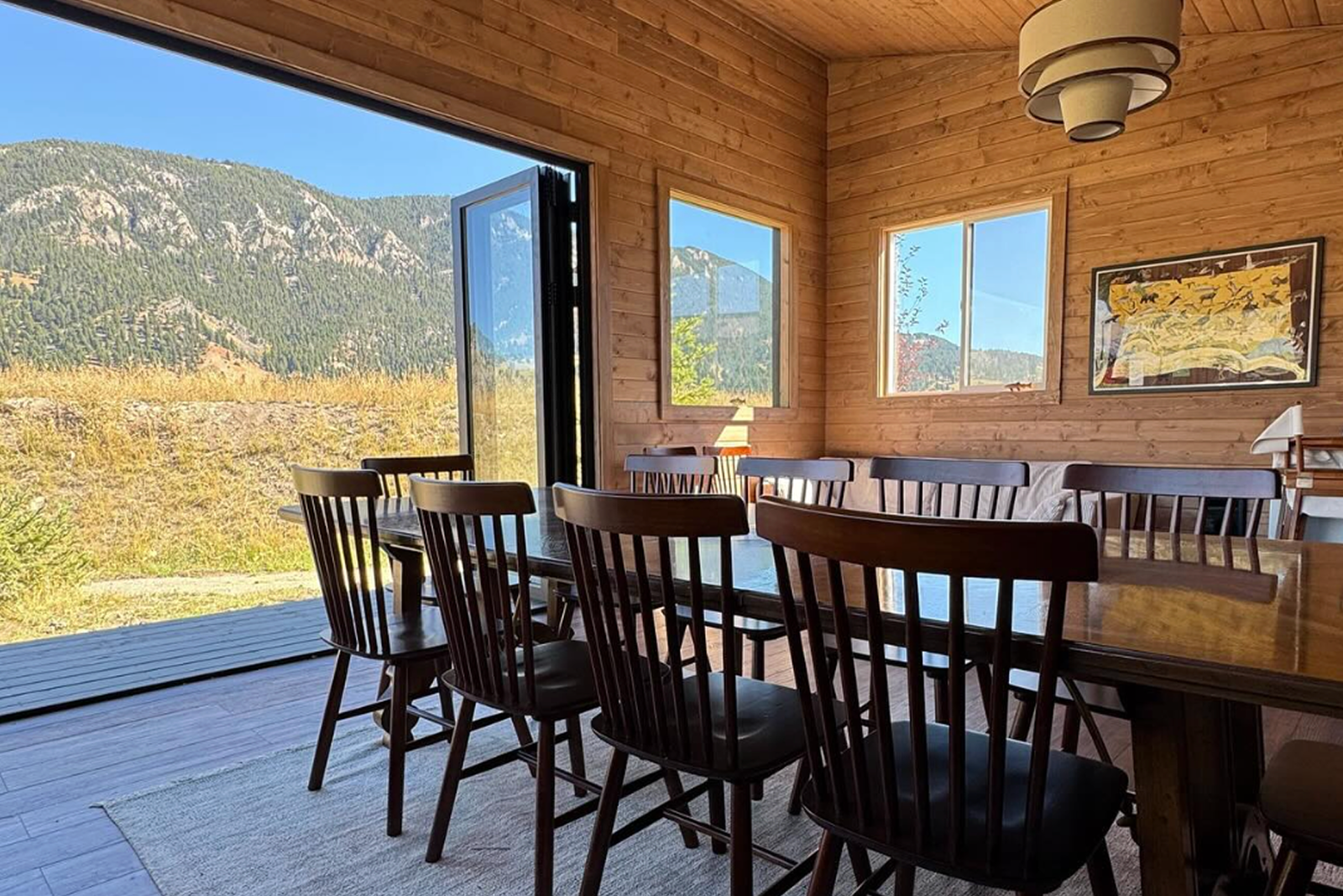 Eileen's canteen is a new addition to the property. Any of the guests can spend time here, reflecting, reading, and reconnecting.