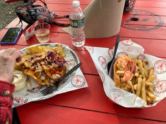 Lobster Roll and lobster tacos