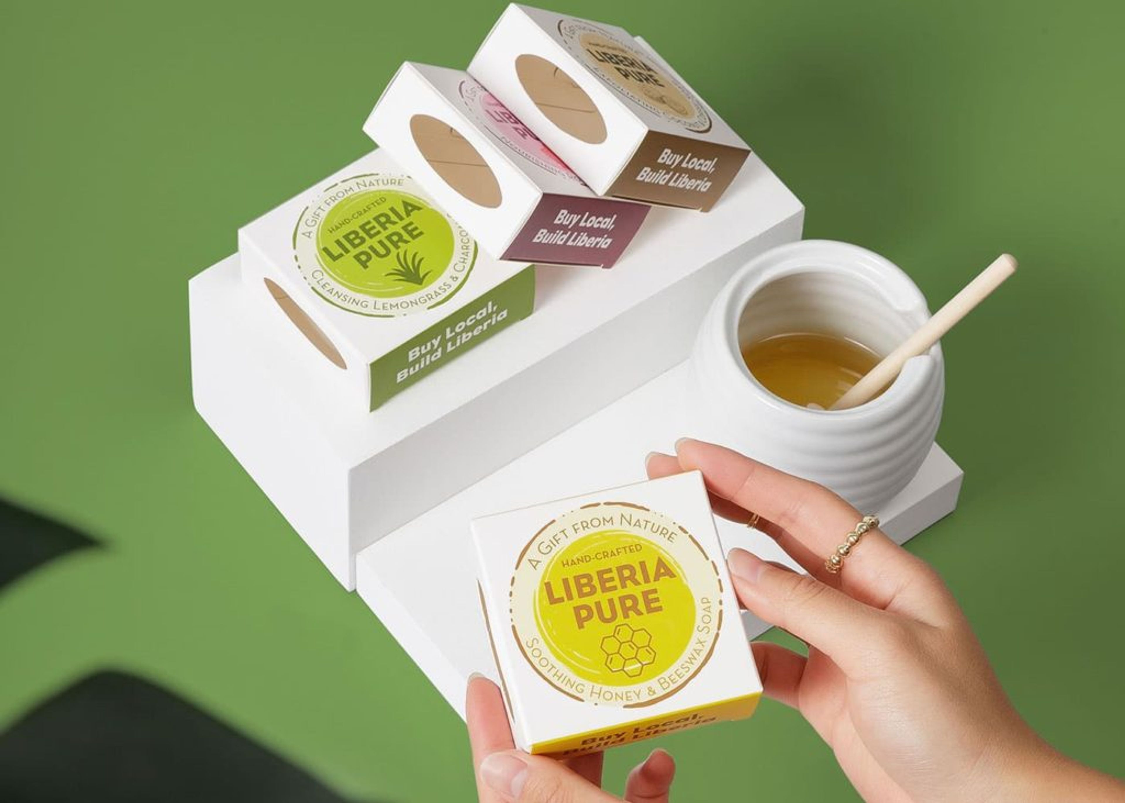 Example of soap packaging