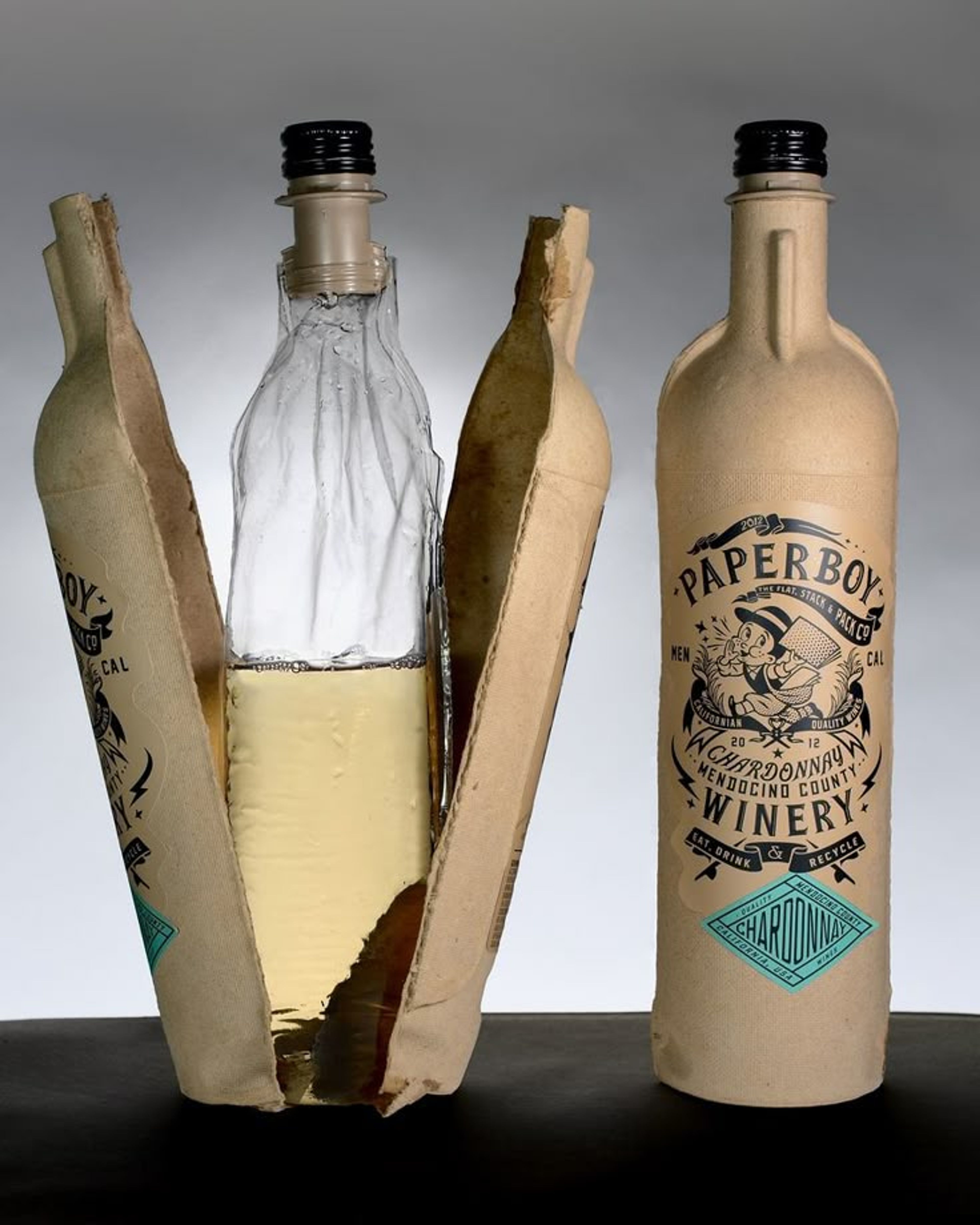 PaperBoy wine bottle