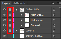 Layer set up for custom packaging.