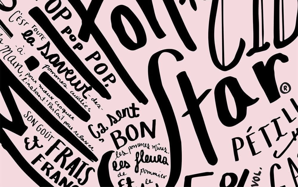 Example of different fonts