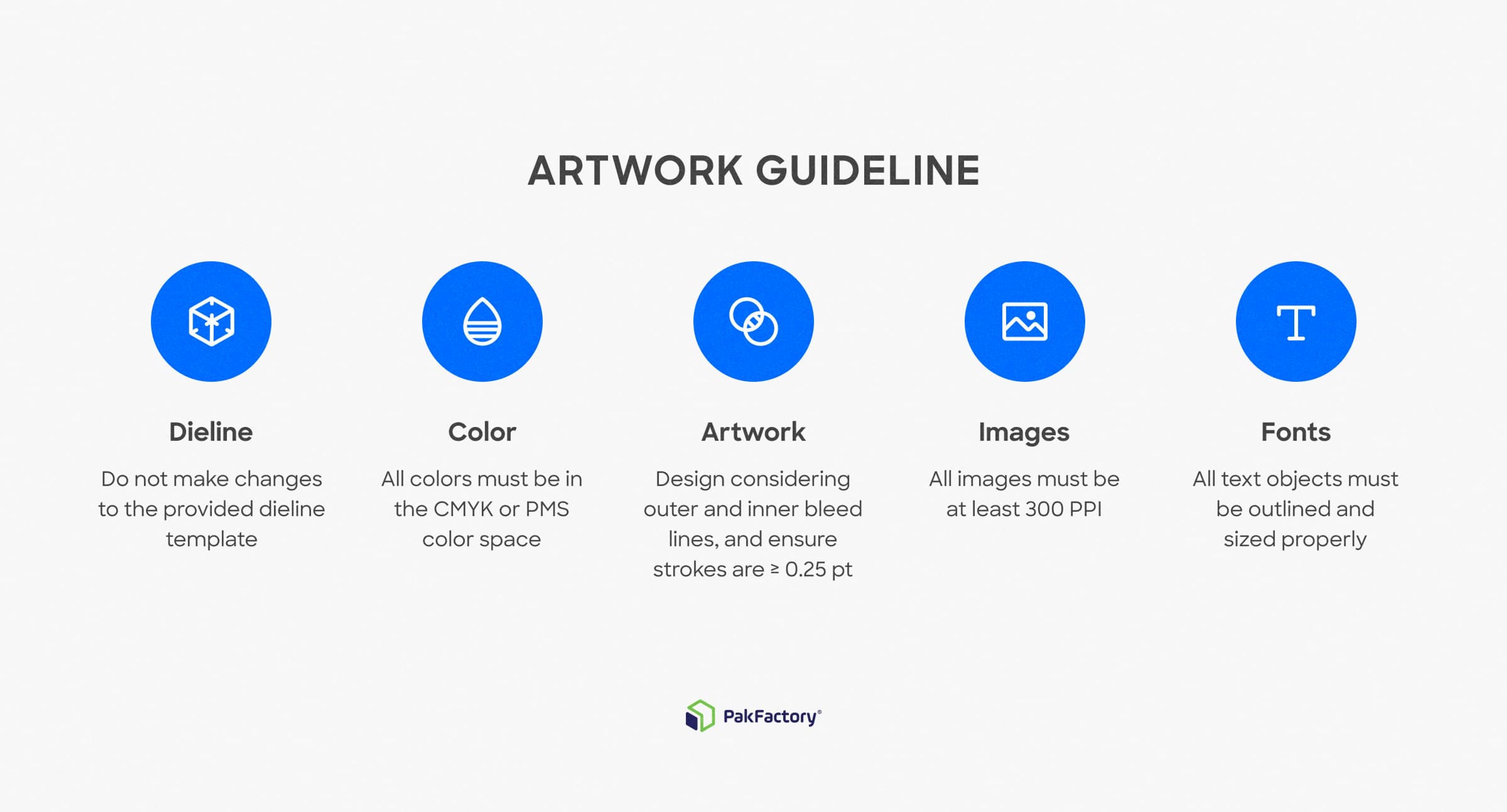 artwork guideline for prepress and print