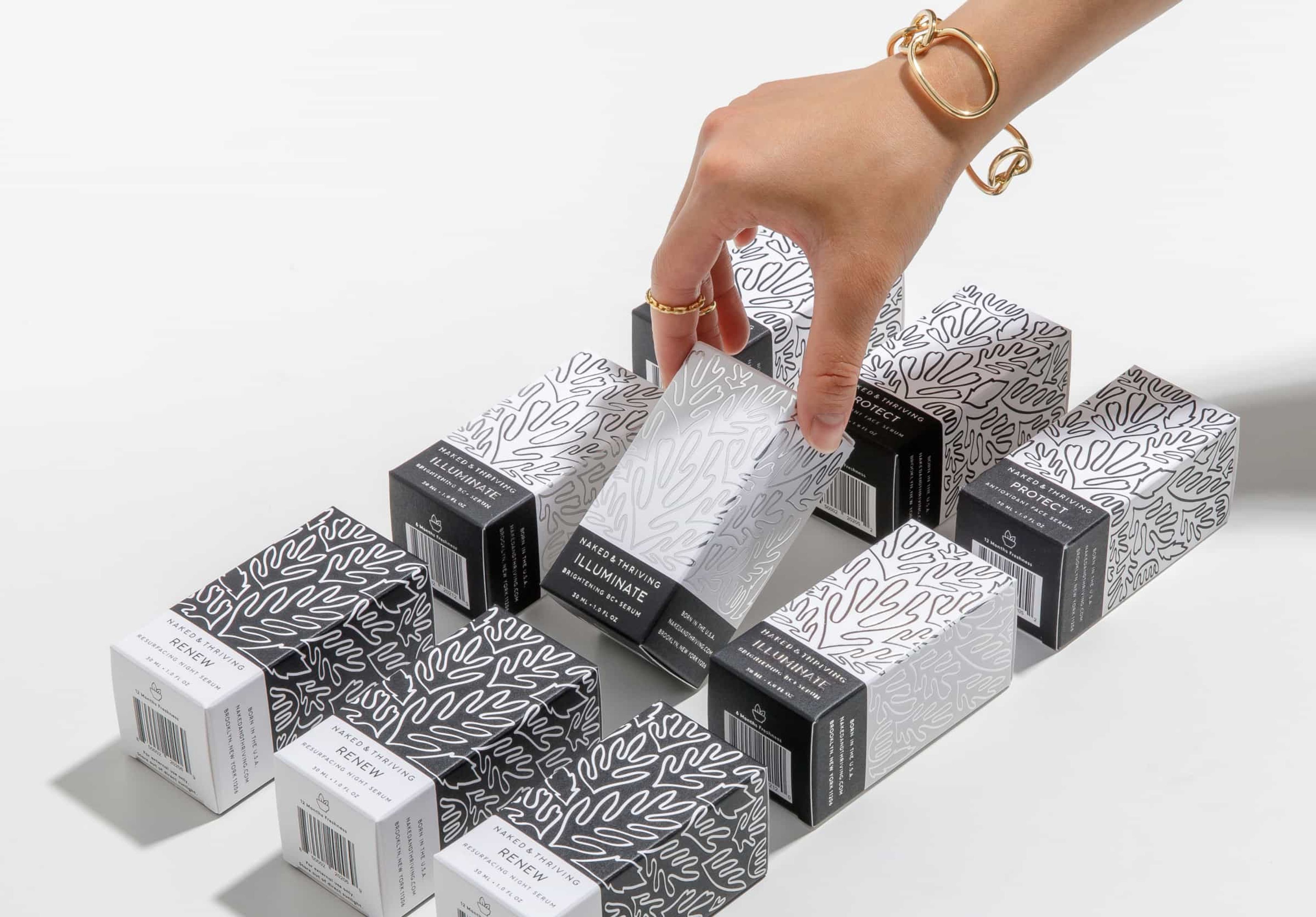 packaging design with creative pattern