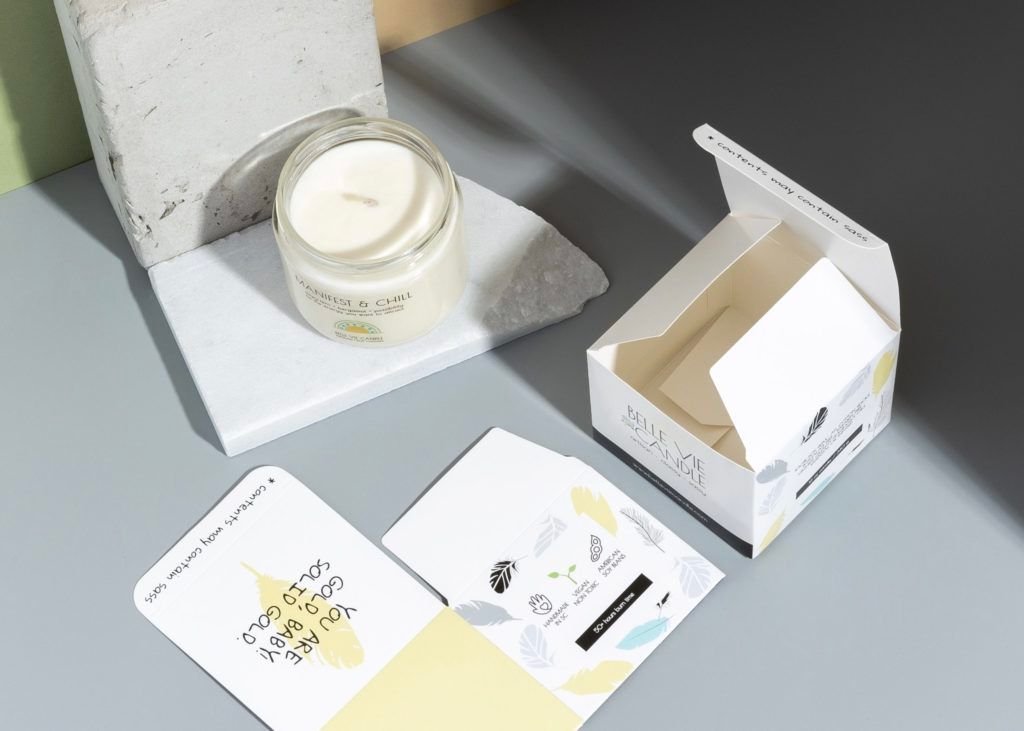 example of product and packaging