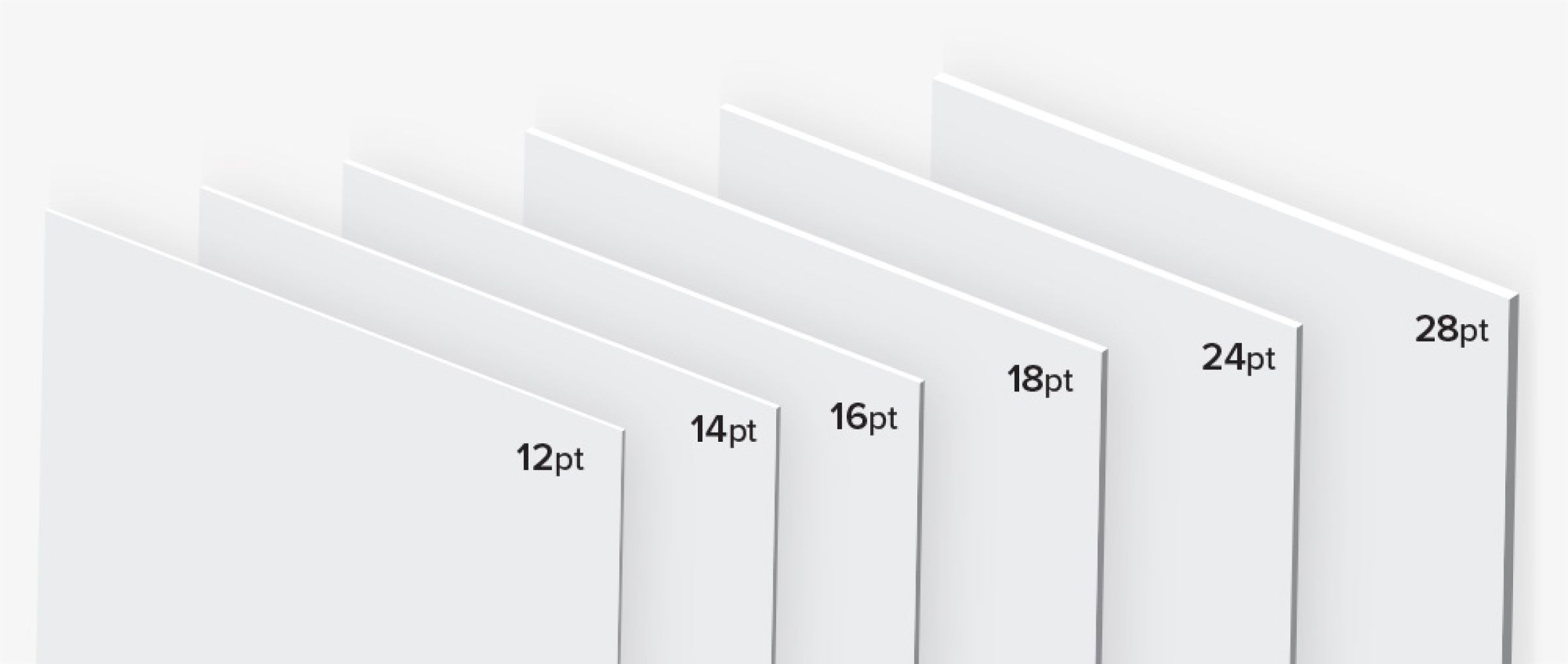 folding carton paper board thickness in point