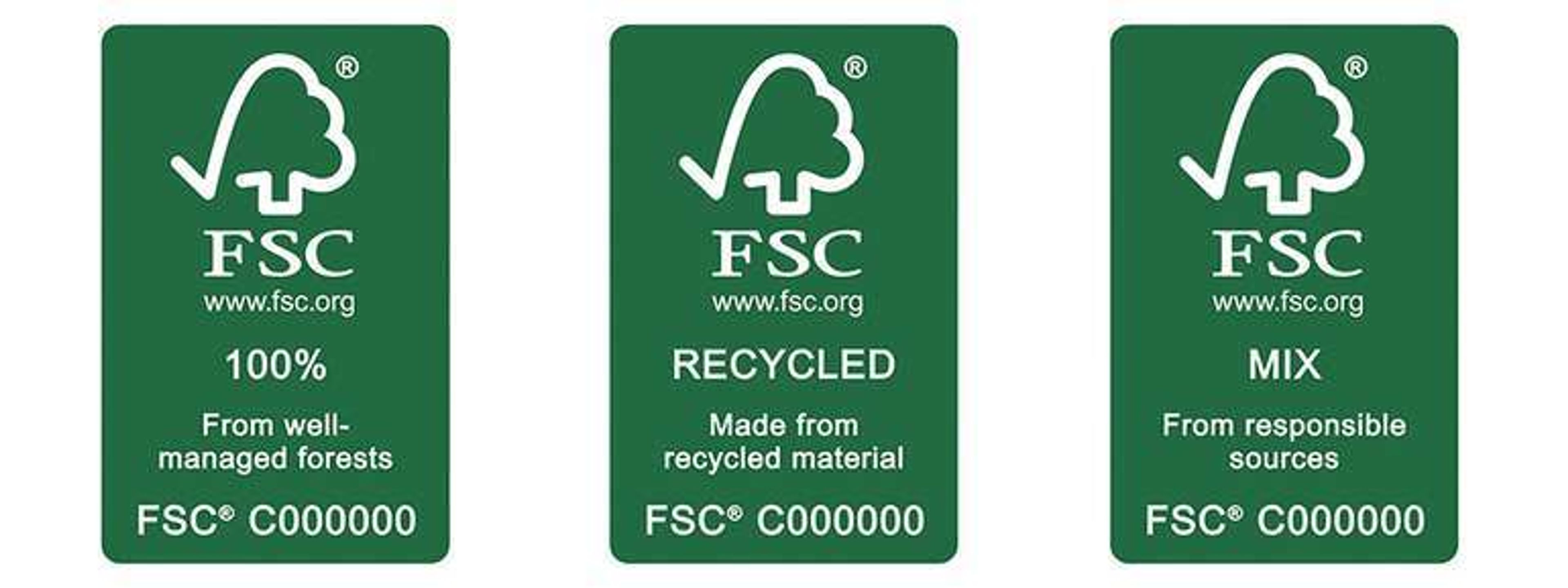 Types of FSC labels
