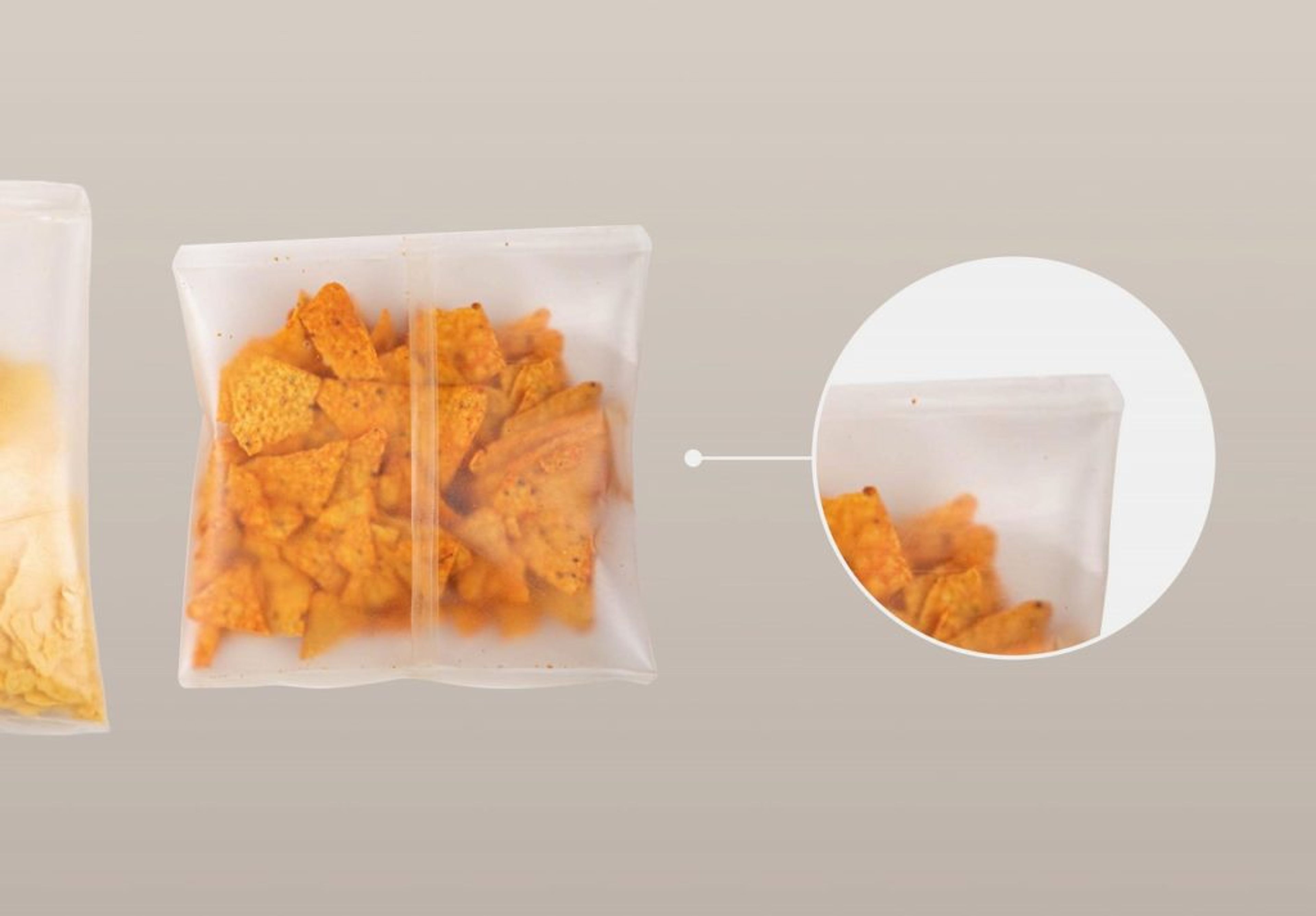 Example of bioplastics sustainable packaging material